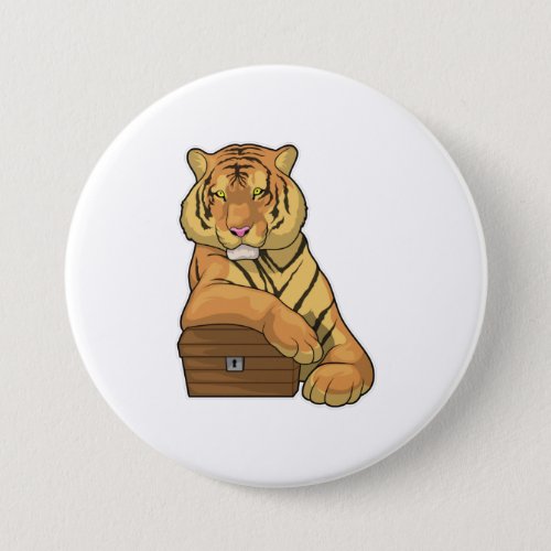 Tiger Treasure chest Button