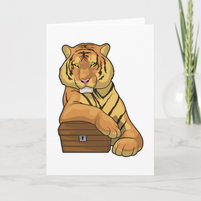 Tiger Treasure chest Card (Front)