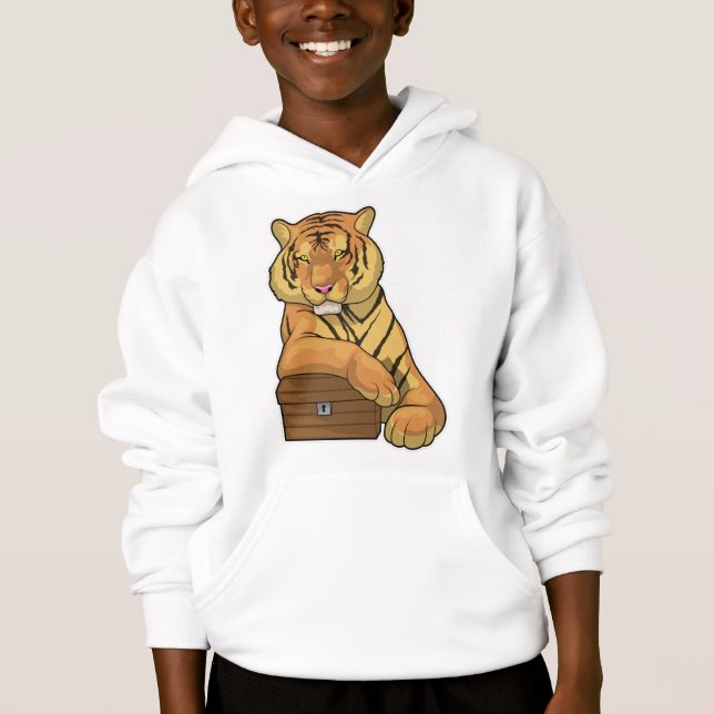 Tiger Treasure chest Hoodie (Front)