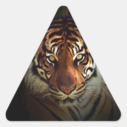 Tiger Triangle Sticker