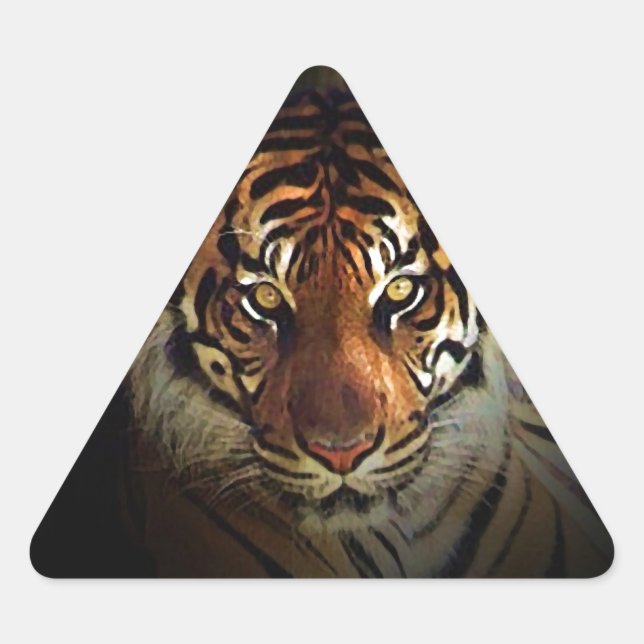 Tiger Triangle Sticker (Front)