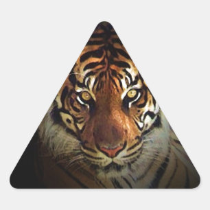 Tiger Triangle Sticker