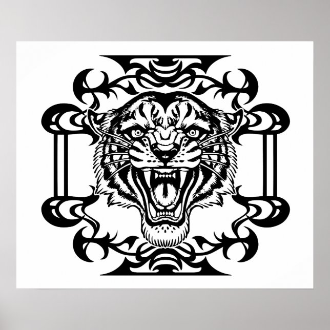 Tiger Tribal Poster (Front)
