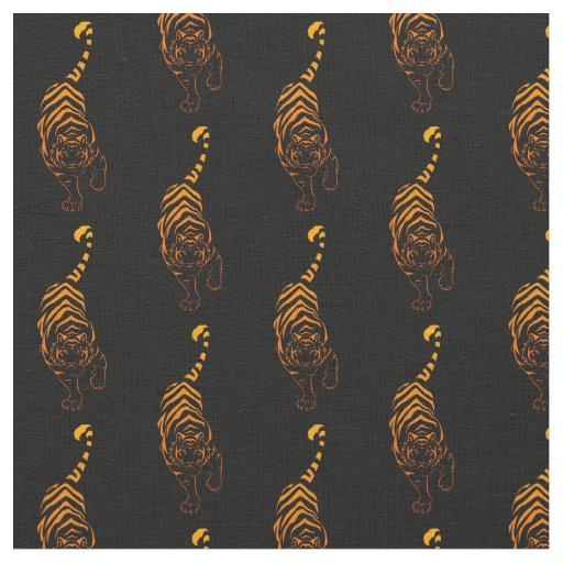 Tiger Tribal Stalking Fabric