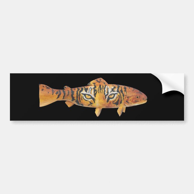 Tiger Trout Bumpersticker Bumper Sticker (Front)