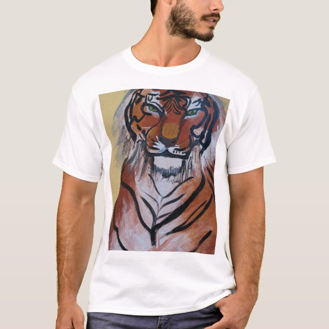 TIGER TSHIRT BY PAULA REILLY. (Front)