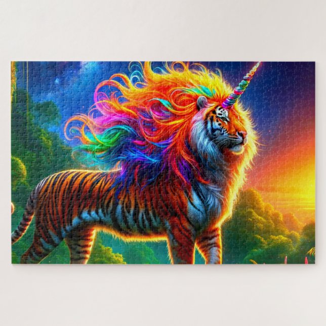 Tiger Unicorn Jigsaw Puzzle (Horizontal)