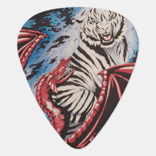 "Tiger v Dragon" by T.S. Tyre Guitar Guitar Pick