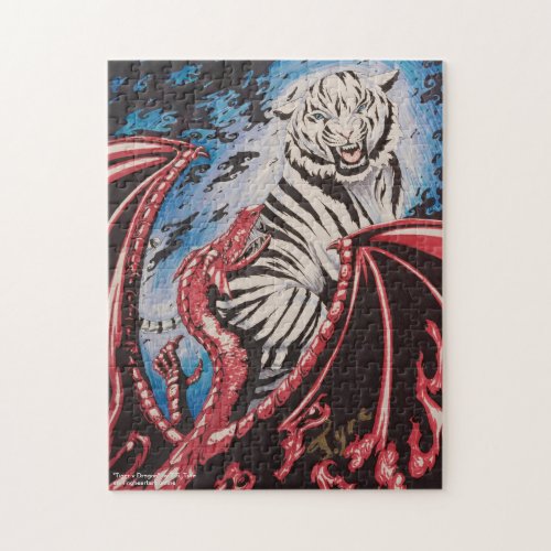 Tiger v Dragon by TS Tyre Jigsaw Puzzle