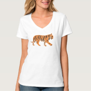 Tiger V-neck T-Shirt