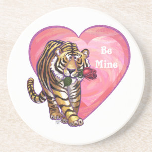 Tiger Valentine's Day Coaster