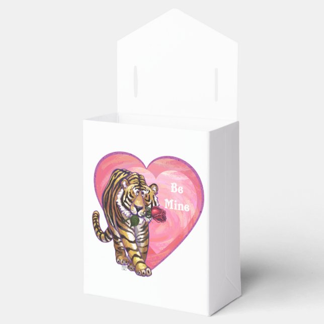Tiger Valentine's Day Favor Boxes (Opened)