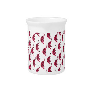 Tiger - Vibrant Pink Beverage Pitcher