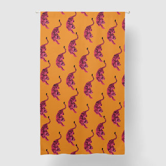 Tiger - Vibrant Pink Blackout Curtains