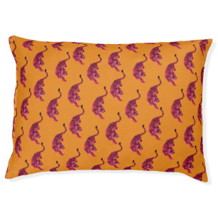 Tiger - Vibrant Pink Pet Bed