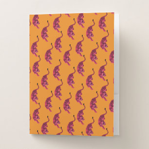 Tiger - Vibrant Pink Pocket Folder