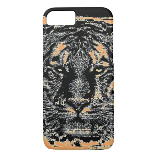 Tiger Vintage 3 iPhone 87 Case