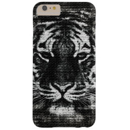 Tiger Vintage Burlap Rustic Jute Barely There iPhone 6 Plus Case