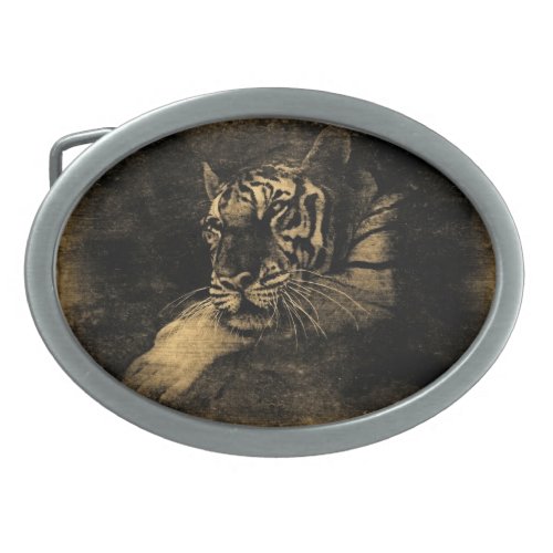 Tiger Vintage Fine Art Belt Buckle