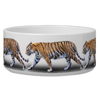 Tiger Walk Bowl by CNelson01 at Zazzle