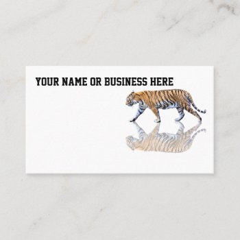 Tiger Walk Business Card by CNelson01 at Zazzle
