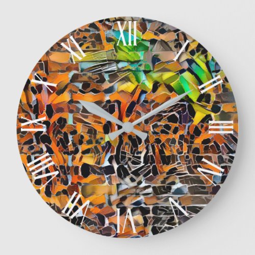 Tiger Wall Art Collection Large Clock