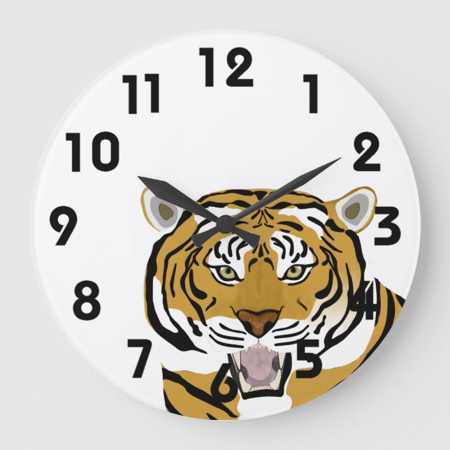Tiger Wall Clock (Front)