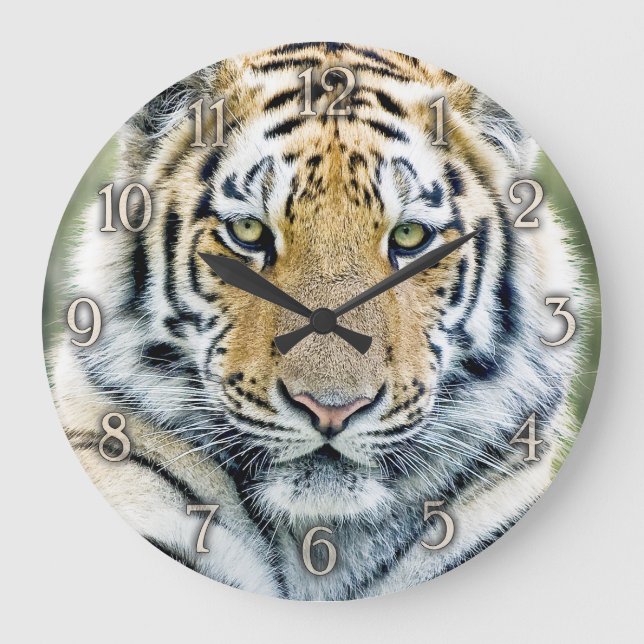 Tiger wall clock (Front)