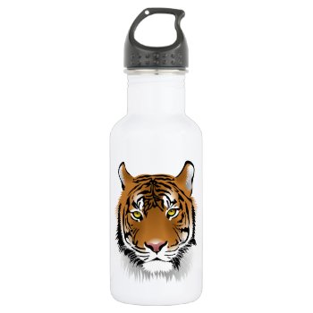 Tiger Water Bottle by LATENA at Zazzle