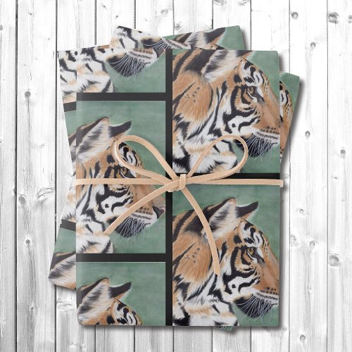 Tiger Watercolor Wrapping Paper Gift Wrap