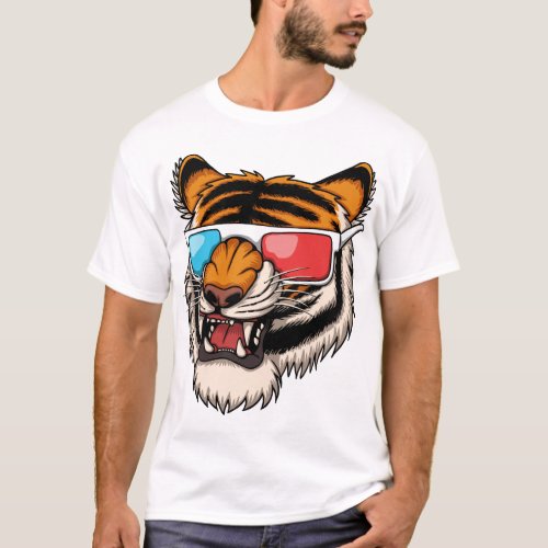 Tiger_wearing_3d_eyeglasses_21927088_1017 T_Shirt