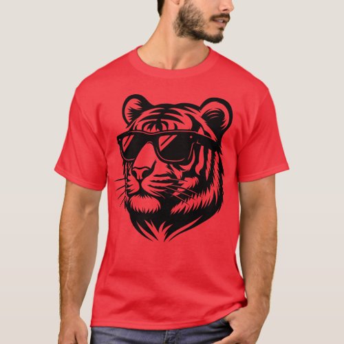 Tiger Wearing Sunglasses T_Shirt