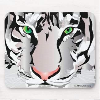 TIGER-WHITE/GREY MOUSEPAD