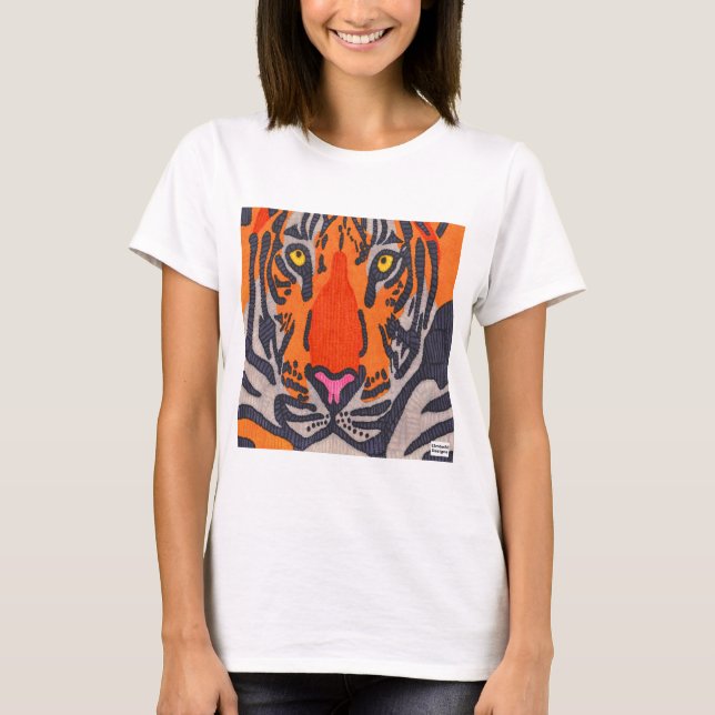 Tiger (white) - Women's Basic T-Shirt (Front)
