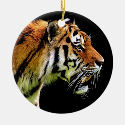 Tiger _ Wild Animal Artwork Ceramic Ornament