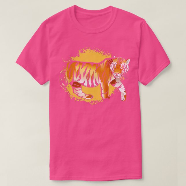 Tiger Wild Animal Wildlife Wilderness Safari Afric T-Shirt (Design Front)