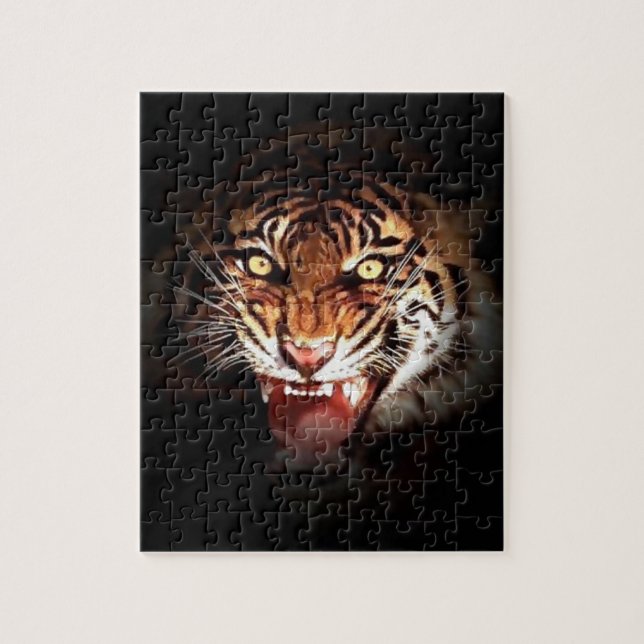 Tiger - Wild Big Cats Animals Art Jigsaw Puzzle (Vertical)