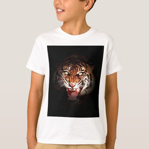 Tiger _ Wild Big Cats Art T_Shirt