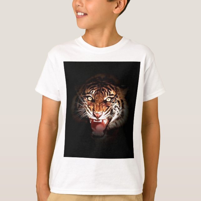 Tiger - Wild Big Cats Art T-Shirt (Front)