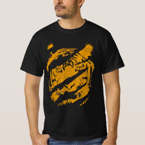 tiger wild cat claw chinese bengal animal gift T_Shirt