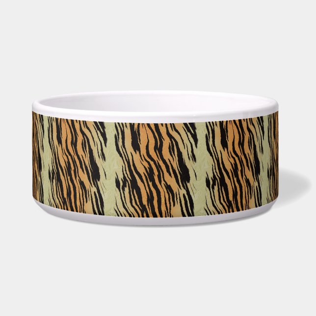 Tiger Wild Cat Cool Welcome Home Destiny Destiny'S Bowl (Front)