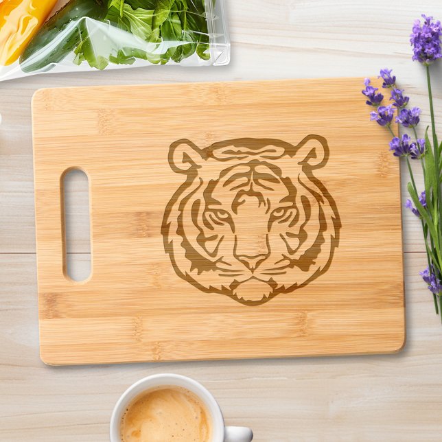 Tiger, Wild Cat Engraved Cutting Board (Creator Uploaded)