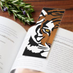 Tiger, Wild Cat on Black Bookmarks<br><div class="desc">Beautiful minimalistic abstract vector art of a tiger head facing forward in bold colors.</div>