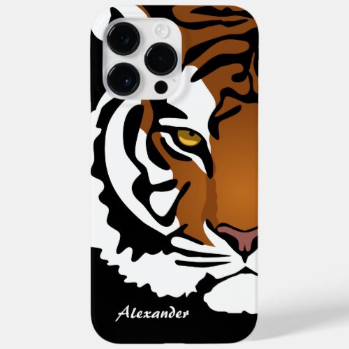 Tiger Wild Cat on Black Case_Mate iPhone 14 Pro Max Case