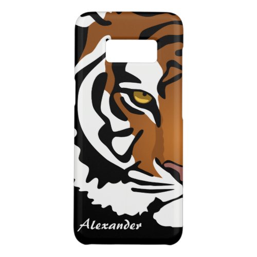 Tiger Wild Cat on Black Case_Mate Samsung Galaxy S8 Case