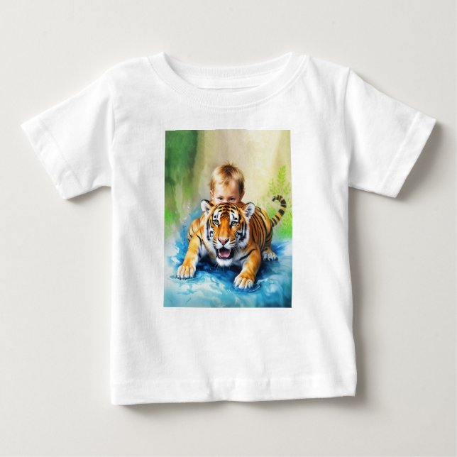 tiger with baby T-Shirt (Front)