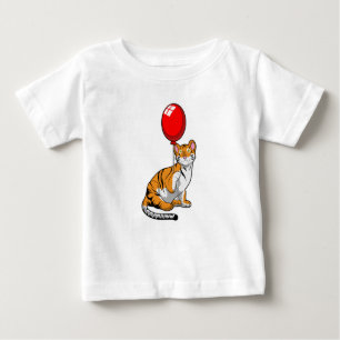 Tiger with Balloon Baby T-Shirt