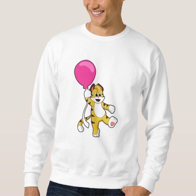 Tiger with Balloon Sweatshirt (Front)
