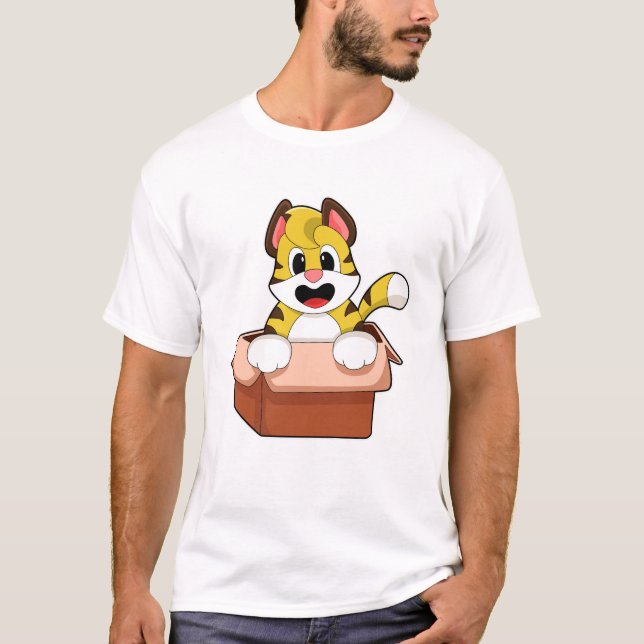 Tiger with Box T-Shirt (Front)