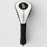 Tiger with Brown &amp; Black Background Golf Head Cover